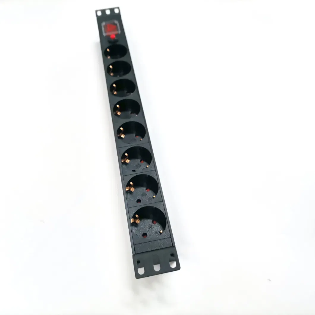 2500W Lighting Protection 8 Way IEC320 C13 Power Strip Surge Protector Electrical Plugs and Sockets